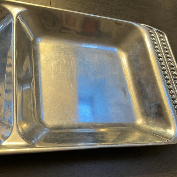 Wilton Armetale serve ware. 3 part rectangular tray. Serving tray. Platter - Picture 4 of 8